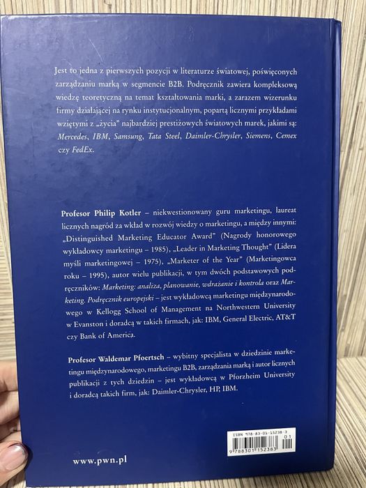 Zarządzanie marką w segmencie B2B Philip Kotler