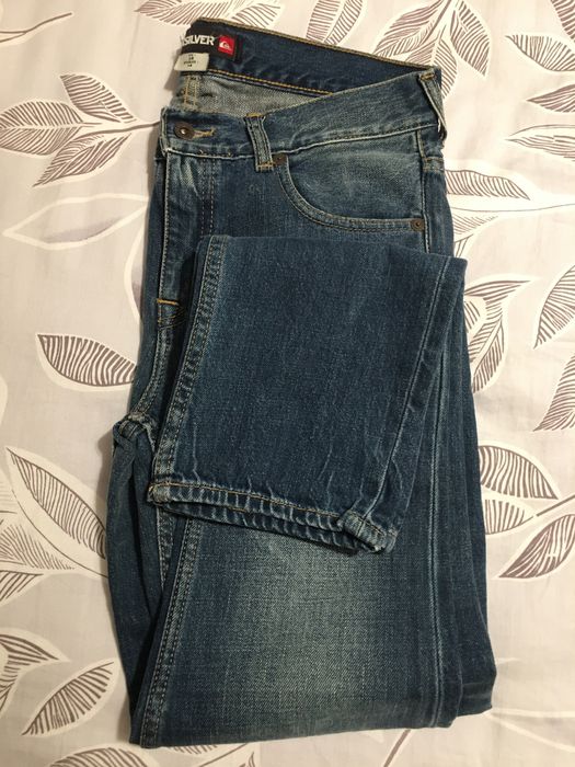 Jeansy dżinsy Quicksilver proste nogawki na wysoką szczupłe XS 28