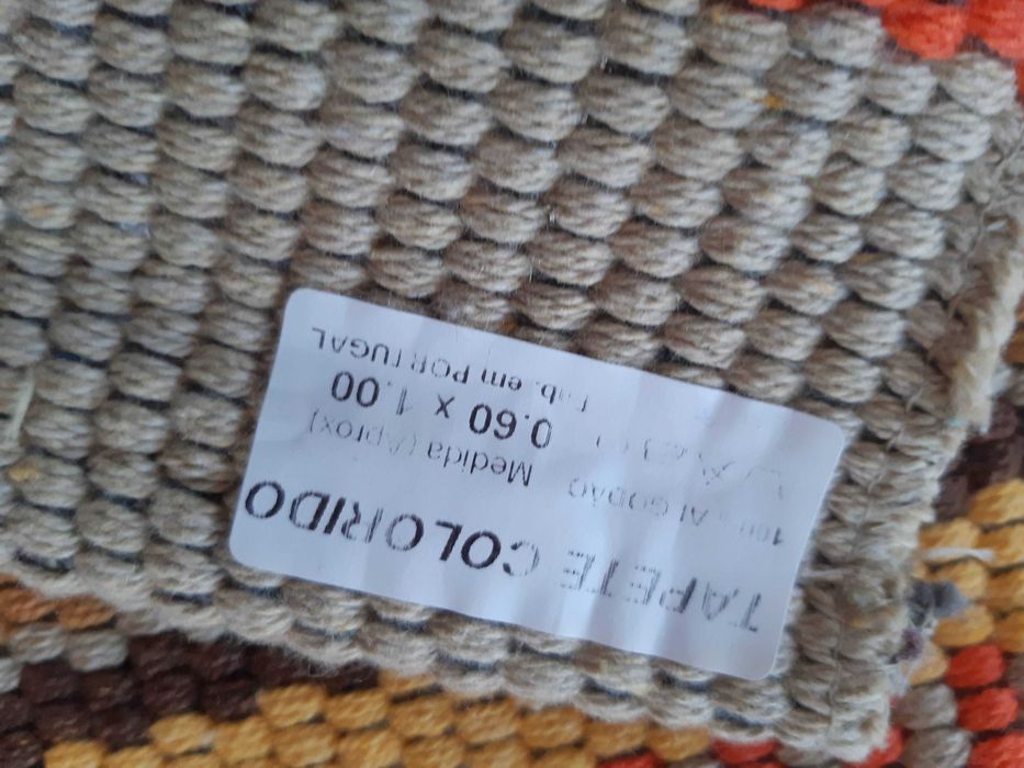 Conjunto 2 tapetes, 100% algodão, 60 cm x1 metro, NOVOS