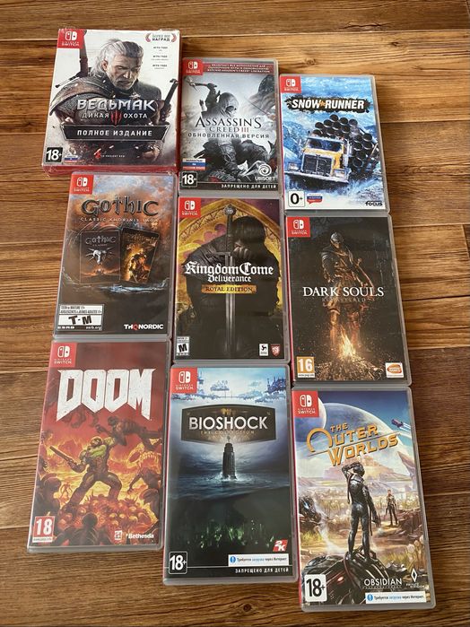 Nintendo Switch: STALKER, Zelda, Metroid, Ведьмак, Gothic,It takes two