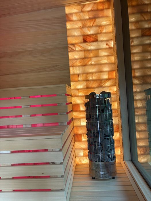 Nowoczesna sauna ogrodowa  2,5 x 2,5 m