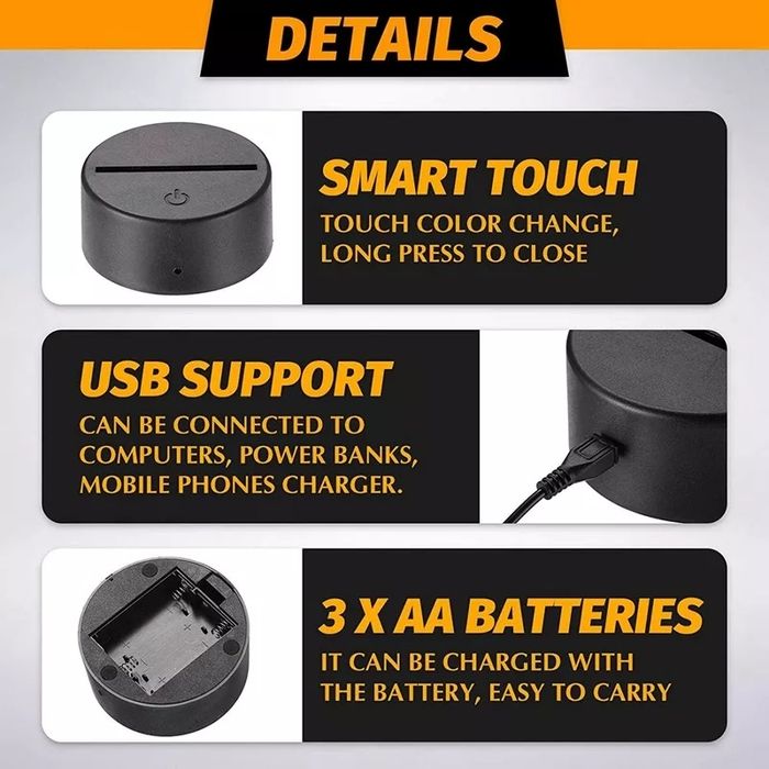 Base Led para candeeiro