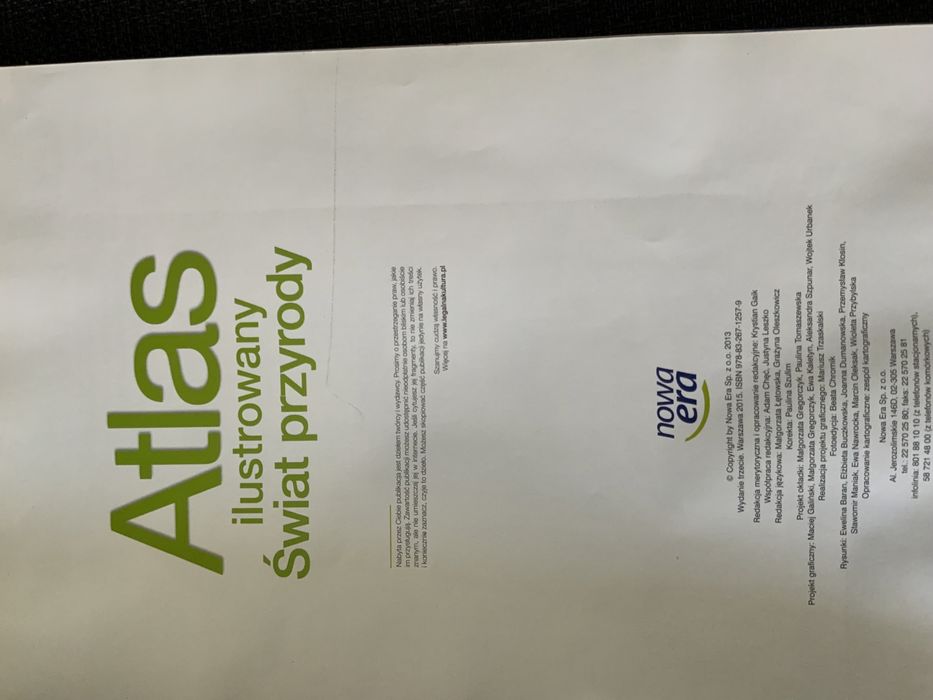 Atlas ilustrowany Nowa era Świat przyrody do klas 1-3
