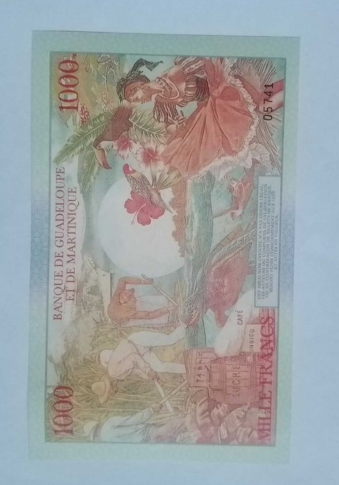 Гваделупа и Мартиника 1000 Francs Polymer