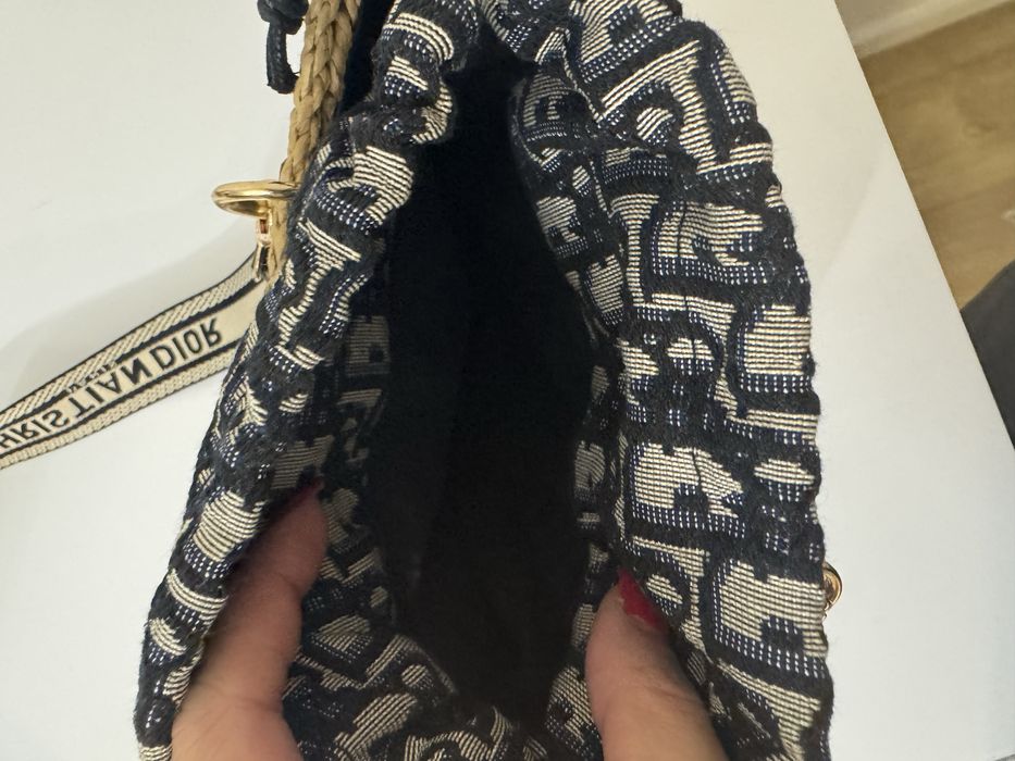 Bolsa rafia Dior