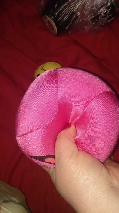 игрушка мячик мяч розовый антистресс смайл смайлик кожзам