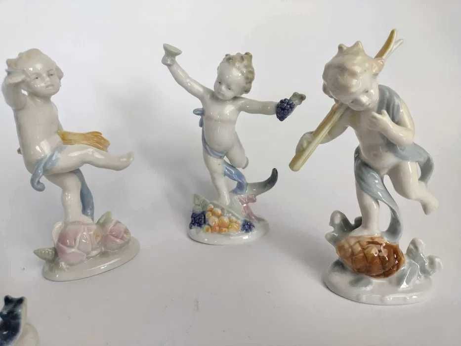 Stare figurki Cztery Pory Roku Metzler&Ortloff, sygnowane