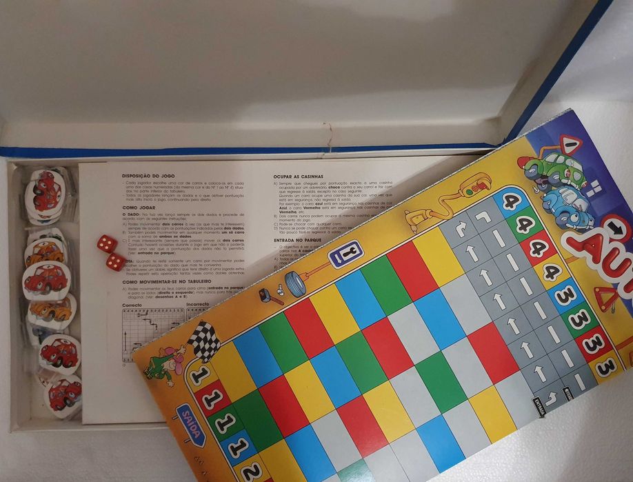 Jogo de tabuleiro vintage - AUTO CHOQUE - Majora - completo - Anos 80