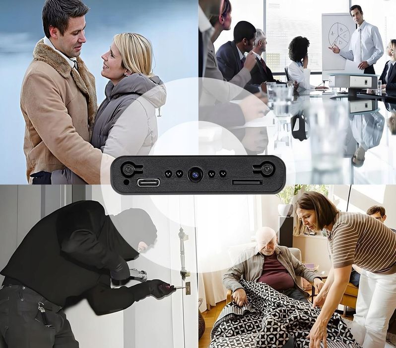 Minikamera Przenośna Szpiegowska 1080p NOKTOWIZOR Przenośny Powerbank
