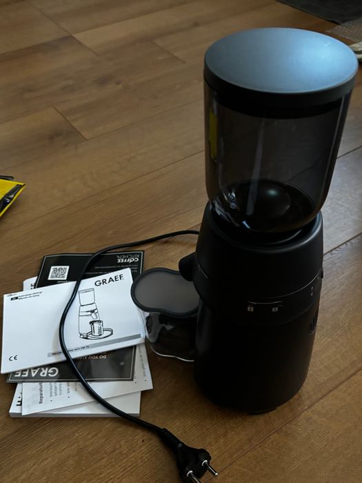 Młynek do kawy Graef+Ekspres Breville Prima Latte II+waga baristyczna