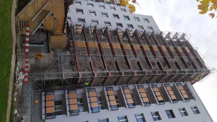 WYNAJEM Sosnowiec - Rusztowanie elewacyjne fasadowe | Transport Montaż