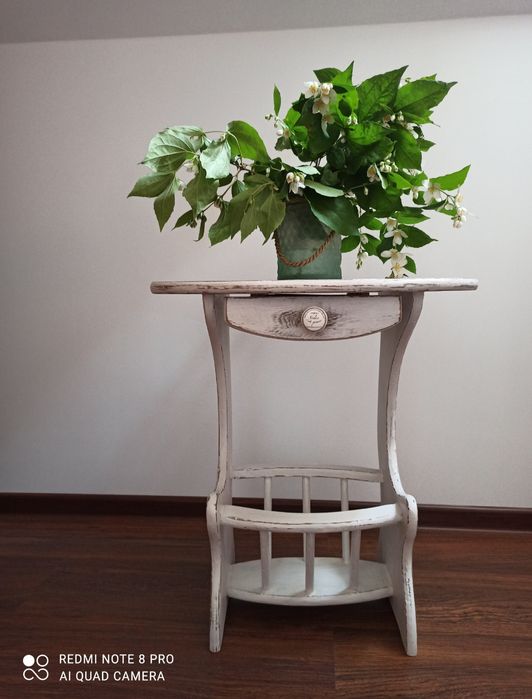 Szafka komoda, stolik drewniany 60 cm wys, blat 54x37