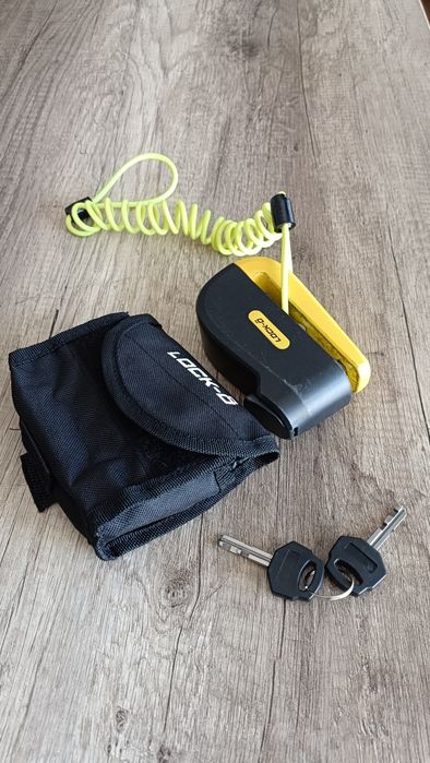 Cadeado de disco com alarme para moto