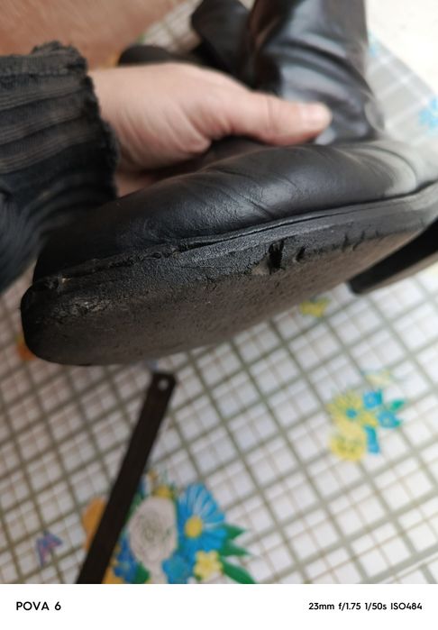 Сапоги зимние кожа. Размер 42