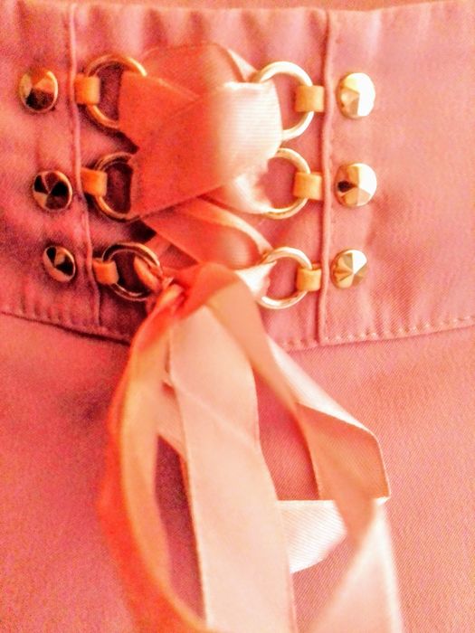 Pantalona vintage Lilás N.38 em shantung.