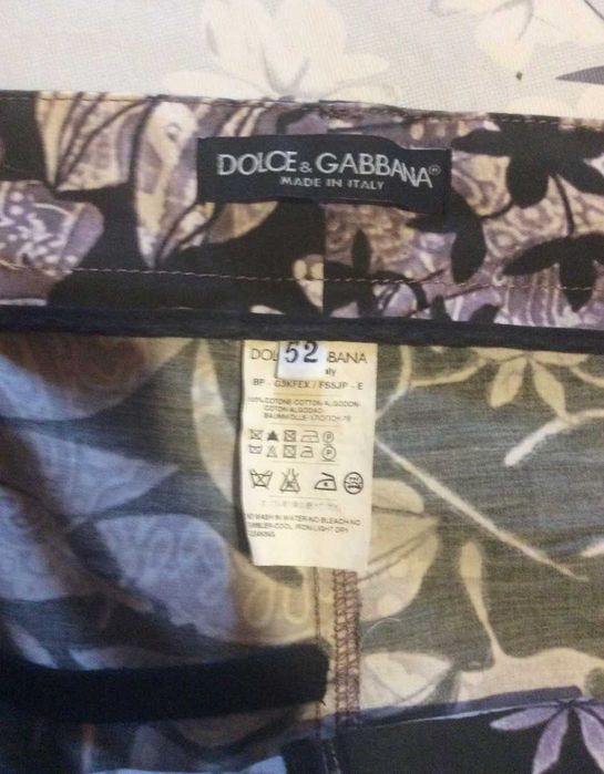 D&G Шорты Оригинал   (Dolce & Gabbana Baroque Patch Shorts)
