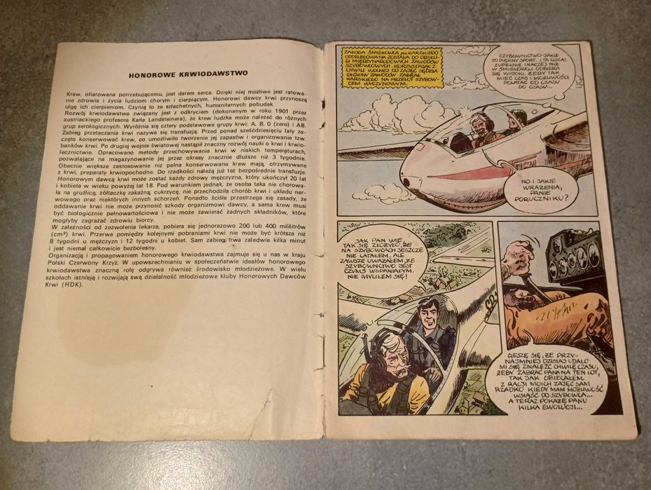 PILOT ŚMIGŁOWCA "KRAKSA" Komiks PRL Wydanie 1 , rok 1983 UNIKAT