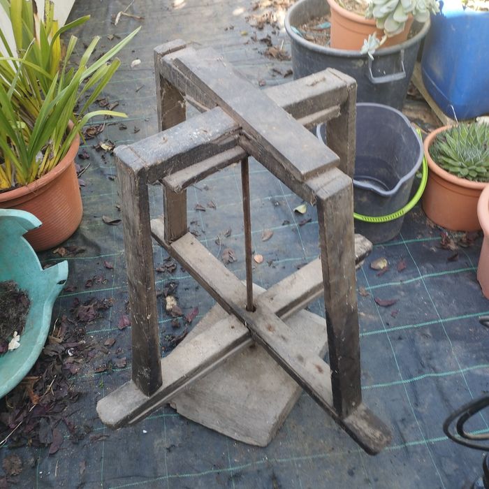 Máquina de fazer redes artesanais