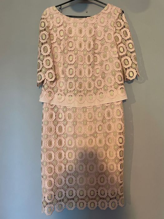 Sukienka pudrowy róz rozmiar 42