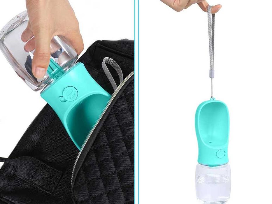 Butelka miska na wodę przenośna poidło psa na spacer turystyczna 380ml