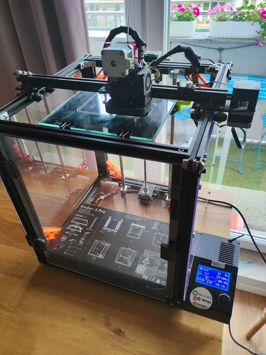 Drukarka 3d Creality Ender 5 PRO + ulepszenia + Klipper + Mainsail + BananaPi