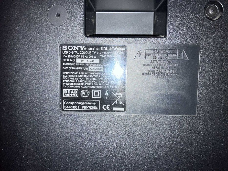 Sony Bravia KDL-40W4000 LCD Full HD 40"