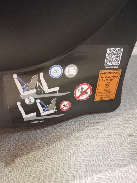 KATOWICE Fotelik RWF Britax MAX WAY Plus tyłem Storm Grey