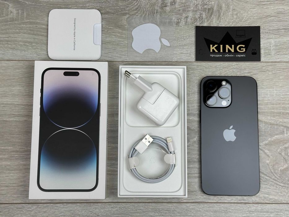 Apple iPhone 14 Pro Max - 256GB Space Black Neverlock 100% АКУМУЛЯТОР №595