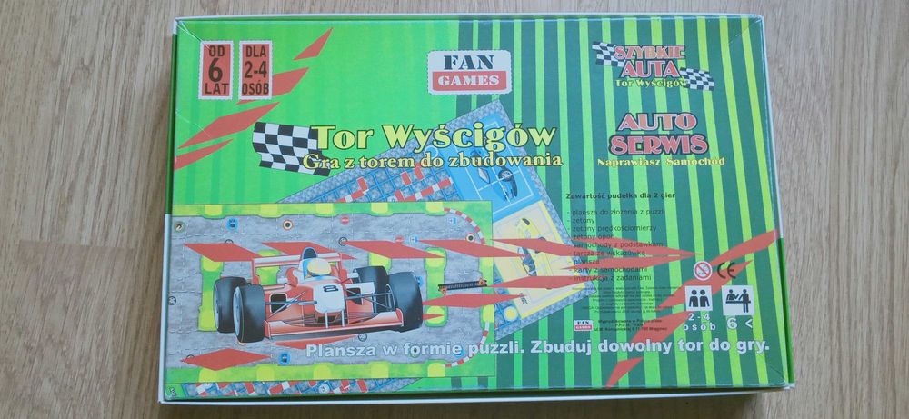 Szybkie auta Tor wyscigów-gra planszowa