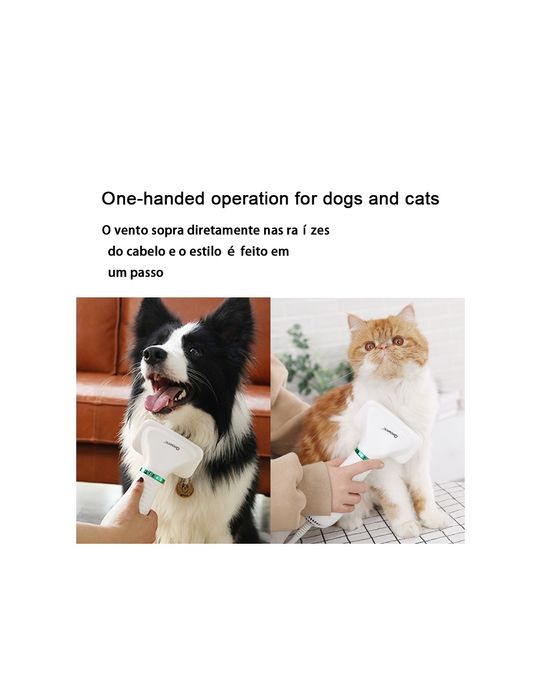 Secador e Escova para Animais QA-T622