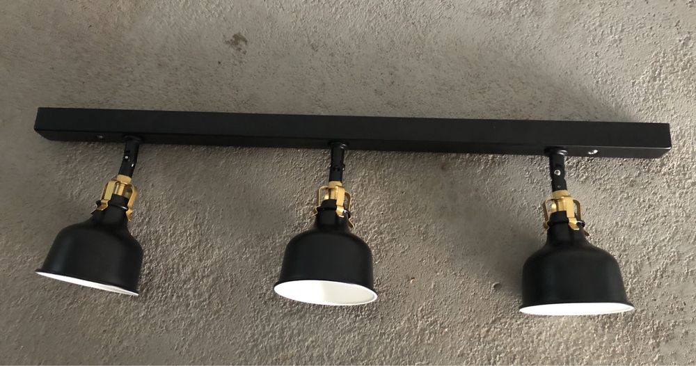 Candeeiro teto Preto