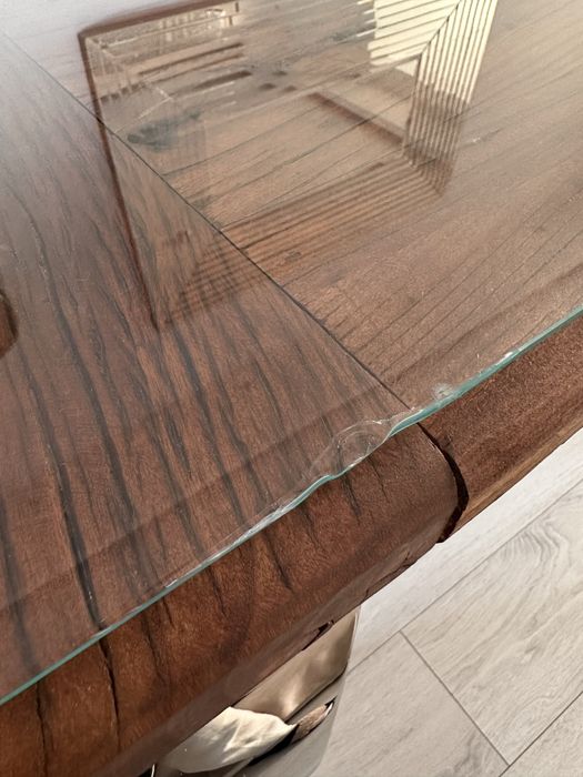 Stół do jadalni drewniany szkło