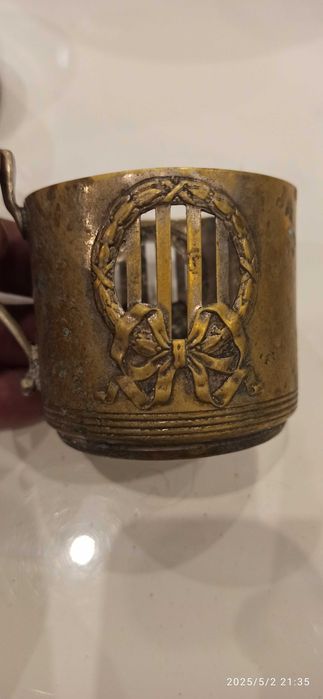 Stare koszyczki do szklanek, podstakanniki argentor WMF