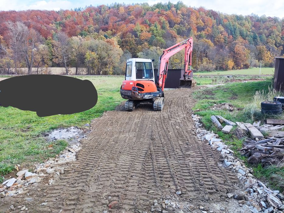 Usługi koparką , transport