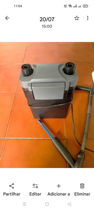 filtro externo aquário