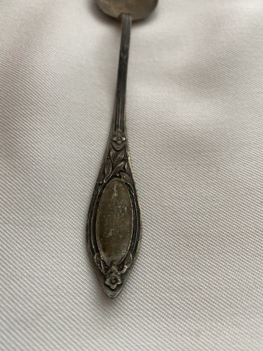 Colher antiga de prata portuguesa