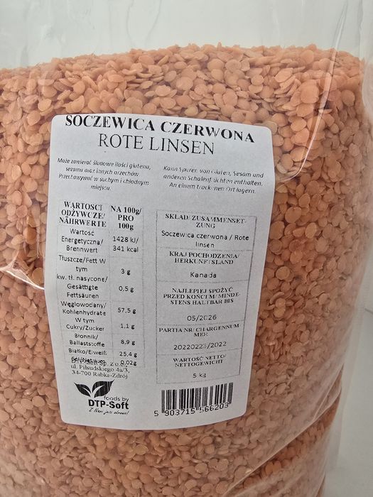 Soczewica czerwona 1Kg