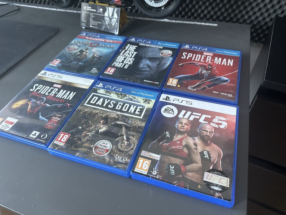 Gry na PS5/PS4 ufc spider man god of war the last of us uncharted 4