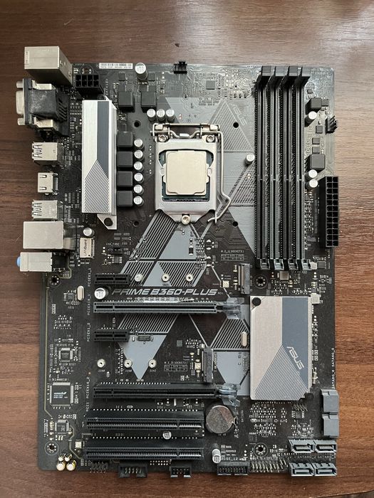 Материнка+проц asus prime B360 plus (s1151) i5 8100