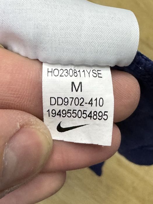 Nike Air футболка M размер спортивная синяя с принтом