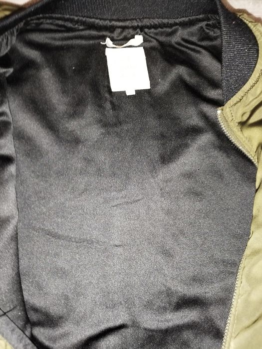 Kurtka bomberka krótka damska męska unisex 38 40 L Zara khaki