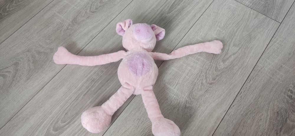 Pluszowa maskotka świnka do zawieszenia wózka fotelika