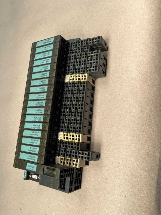 SIEMENS SIMATIC ET 200S kompletna stacja I/O moduły 6ES7