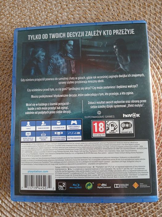 Until dawn PlayStation 4