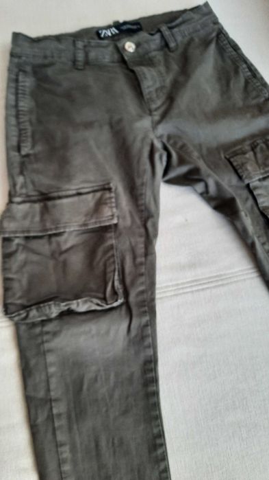 Spodnie cargo rurki Zara r. 36