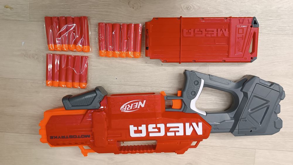 Бластер Нерф Мега Мотострайк б.у Nerf MEGA Motostryke E6473