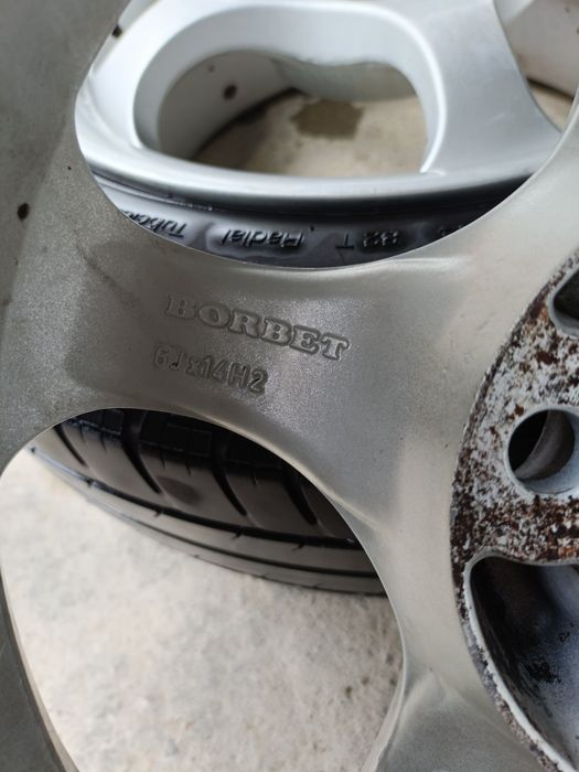 Felgi aluminiowe BORBET 14" + opony Continental EcoContact EP