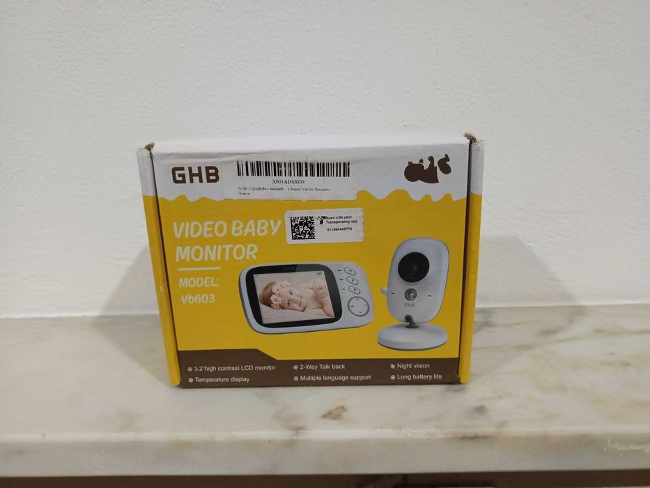 Monitor para Bébé, LCD de 3,2 polegadas e câmara de visão noturna