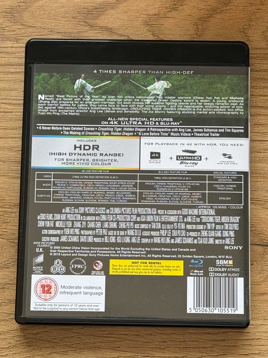 Przyczajony tygrys, ukryty smok 4K UHD + Blu-ray