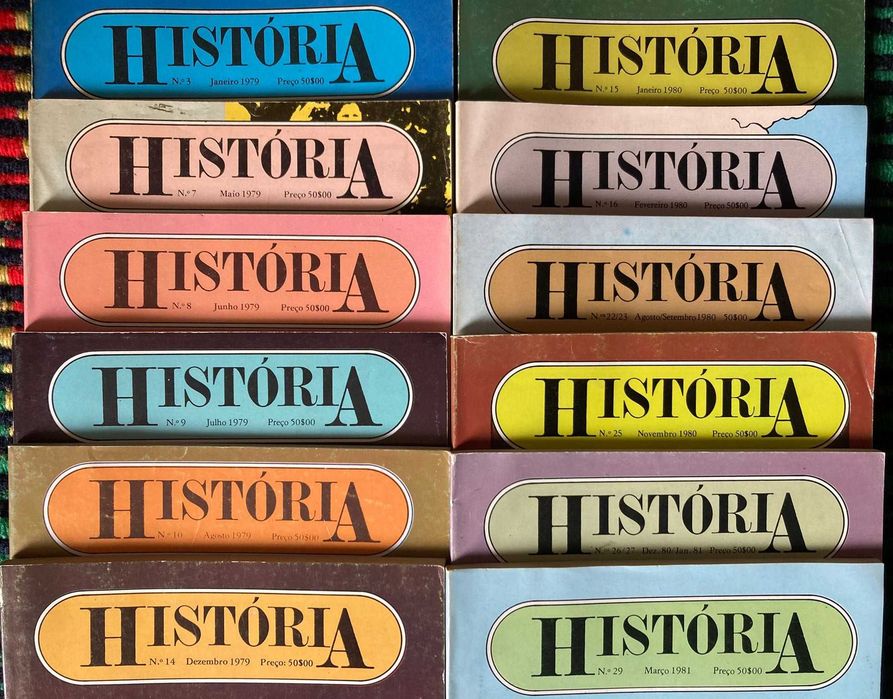 12 Revistas História, Anos '70 e '80 [números na descrição]